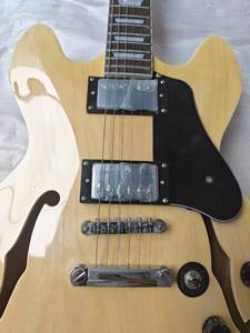 Guitare électrique semi-acoustique en vente flash, corps en acajou, double humbucker, quincaillerie chromée, PIÈCES - Product Image 2