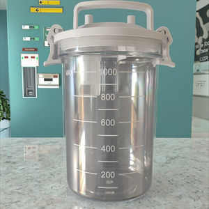 पोर्टेबल इलेक्ट्रिक प्लास्टिक एस्पिरेटर चिकित्सा वैक्यूम सक्शन मशीन अस्पताल उपयोग-इंटरमिटेंट निरंतर सक्शन - Product Image 3