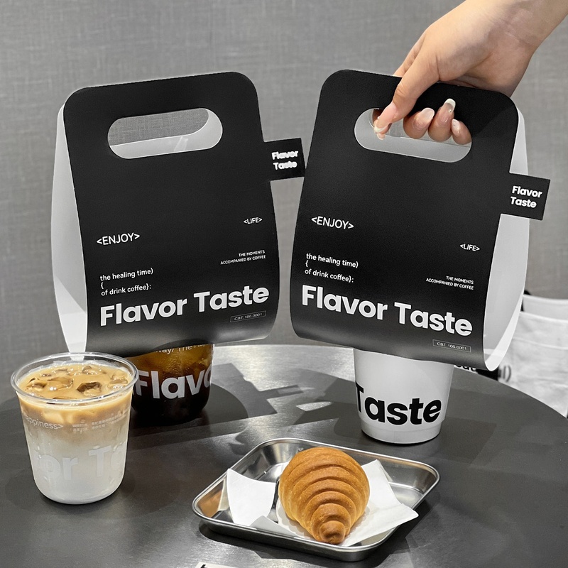 Disposable Customized Black Coffee Milk Tea