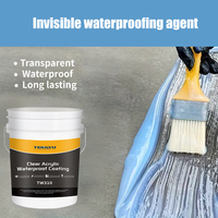 Peinture de réparation d'étanchéité transparente en acrylique pour murs, toits et carreaux