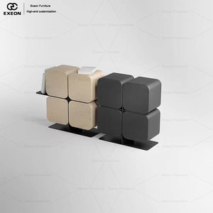 Meuble à vin en bois de luxe créatif, motif trèfle à quatre feuilles classique - Meuble de présentation de vaisselle pour salle à manger de villa - Product Image 6