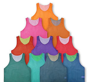 سترة رياضية شبكية للكبار قابلة للعكس بشعار مخصص ، اسم مطبوع ، مرايل كرة قدم Pinnie ، لتدريب كرة السلة ، خدمة OEM - Product Image 2