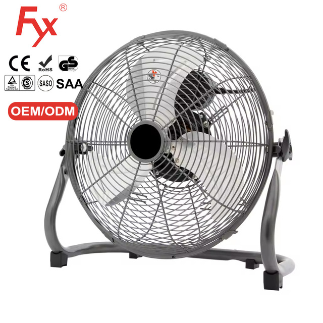 18" Industrial Floor Fan 230V 3 Speed Metal Tower Pedestal Fan for Home & Commercial Use