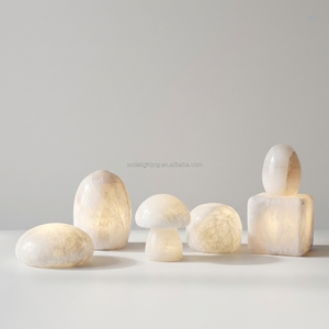 <span class=keywords><strong>Lampe</strong></span> de table moderne en marbre sans fil avec batterie, à commande tactile <span class=keywords><strong>LED</strong></span>, dimmable et écologique, pour la maison - Product Image 1