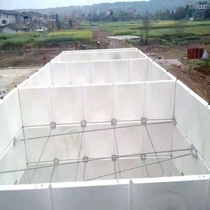100,000 litres <span class=keywords><strong>de</strong></span> panneaux rectangulaires <span class=keywords><strong>de</strong></span> FRP ont boulonné le réservoir sectionnel <span class=keywords><strong>de</strong></span> stockage <span class=keywords><strong>de</strong></span> l'<span class=keywords><strong>eau</strong></span> - Product Image 4
