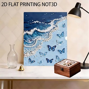 Xixi Custom Diamond Pearl Painting Kit-Crystal Art Landscape Modern Design DIY <b>Canvas</b> <b>Frame</b> for Parties Engagements Gifts - Product Image 2