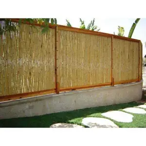 Vendita calda stile naturale giardino decorazione del paesaggio per il tempo libero recinzione di bambù