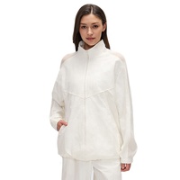Veste de protection solaire UPF 50+ pour femme, légère, respirante, avec empiècements en maille, hydrofuge, coupe ample, col montant, infroissable