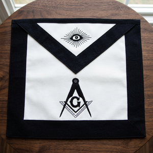 Delantal Masónico Single Star Trader con Símbolo del Ojo Que Todo lo Ve y del Compás Cuadrado, Accesorio de Vestimenta Formal para Uso en las Cuatro Estaciones - Product Image 4