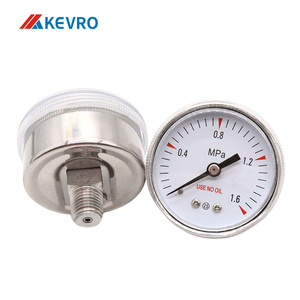 Thép không gỉ đo áp suất 2.5 "316 SS trường hợp, 0-100 PSI/bar, 1/4" NPT dưới Phạm vi kết nối 0-3000psi cho van - Product Image 4