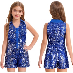 Traje de Baile Disco para Niñas de 6 a 16 Años, Mono Formal para Cumpleaños, Banquetes, Ceremonias, Fiestas, Concursos, Danza Latina - Product Image 2