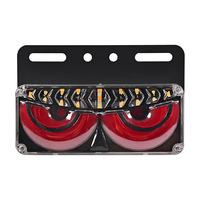 12V 24V Devil Eye LED LKW-Seitenmarkierungsleuchte, Fließende Blinker-Seitenkontur-Warnleuchte Dynamisches Blinklicht