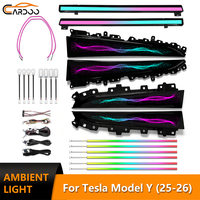 Kit d'éclairage LED d'ambiance Cardoo pour l'écran de contrôle d'usine Tesla Model Y Juniper 2026 – Amélioration de l'éclairage intérieur de voiture OEM