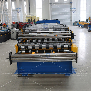 Machine de pressage de <span class=keywords><strong>tuiles</strong></span> à double couche à prix d'usine - Contrôlée par PLC, Économe en énergie, Moteur durable - Product Image 2