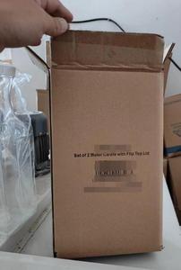 Pichet à eau en plastique de 500ml transparent avec tube de glace 1L 1.5L <span class=keywords><strong>Carafe</strong></span> à lait pour boisson avec stylo et étiquette - Product Image 6