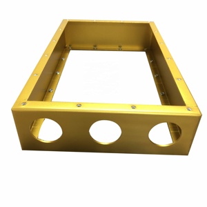 Servizio di Fabbricazione di Lamiere in Alluminio con Taglio Laser, Prototipazione e Rivestimento in Oro Anodizzato da Fabbrica Certificata ISO - Product Image 1