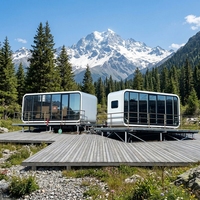 Maison conteneur modulaire préfabriquée Apple Cabin de 20 pieds/40 pieds, design moderne, étanche, portable, pour appartement, bureau, hôtel, villa