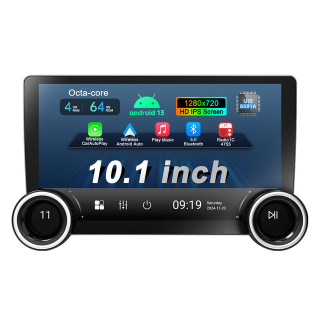 10.1 Inch IPS Automotive Multimedia Player UIS8581A 1.6GHz Carplay 4G SIM Full Metal Body 4 64g 8 Core Ts18 Android Car Radio