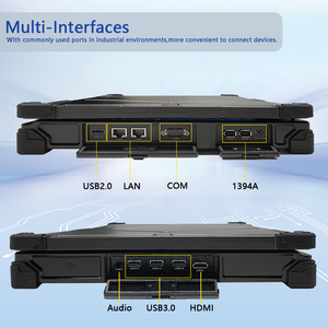 Laptop industri kasar 15.6 inci dengan baterai 12000mAh desain ramping 3*1394 (PCIE-X1) slot ekspansi digunakan dengan layar LCD - Product Image 4
