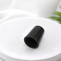 Tapa de Perfume Cilíndrica de Aleación de Zinc, Tapa de Botella Zamac Negra Mate FEA15, 15 mm de Diámetro, Impresión de Logotipo Personalizado, Venta al Por Mayor de Fábrica