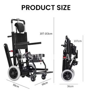 KSM-302 merdiven tırmanma tekerlekli sandalye devre dışı yetişkin manuel katlanır taşınabilir elektrikli tekerlekli sandalye merdiven asansörü - Product Image 4