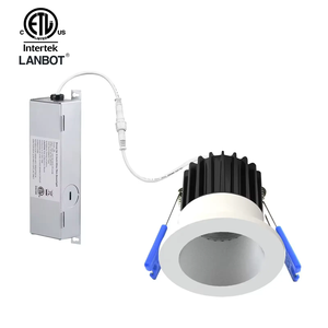 Plafonnier encastré rond blanc noir de 2 pouces 5CCT Anti-éblouissement LED Downlight ETL Plafonnier encastré anti-éblouissement LED Downlight - Product Image 2