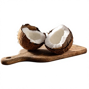 NOUVEAU NOUVEAU NOUVEAU Demi-noix de coco séchées entières, naturelles, biologiques, saveur sucrée, origine Ben Tre, en vrac, BLUE LOTUS Vietnam - Product Image 1