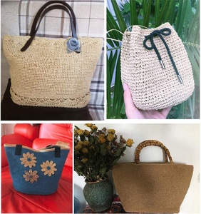 Nhà Máy Giá Đầy Màu Sắc Raffia Sợi 200G Dòng Giấy Rayon Raffia Sợi Dây Thừng Cho Mùa Hè Mặt Trời Mũ Rơm Bãi Biển Túi Tự Làm Tay Đan Túi - Product Image 5