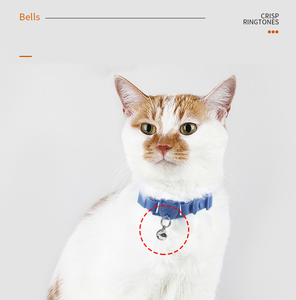 Moda lindo personalizado PVC impermeable liberación rápida ajustable suave acolchado goma silicona gato cuello campana - Product Image 3