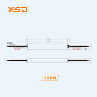 Fabricants YSD Transformateur LED 110V/220V AC-DC tension constante 200W étanche 12V/24V Amp alimentation à découpage linéaire