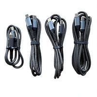 Kabel Data Nylon Braided Pengisian Cepat Tipe-C ke C 100W 20V5A untuk Perangkat IOS 0.5M/1M/2M
