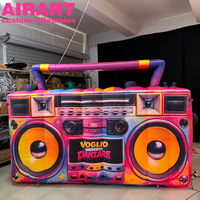 Radio gonflable, Artair Custom Inflatable Giant Boombox, modèle de radio gonflable décoratif pour festival de musique