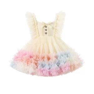 Vestido de tutú de princesa morado y rosa para fiesta de Navidad, falda de baile para niñas, vestido de ballet esponjoso para niñas, muy vendido. - Product Image 6