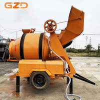 Bétonnière électrique JZM400 400L personnalisée par l'usine GZD, mélangeur de ciment et de mortier robuste pour chantier