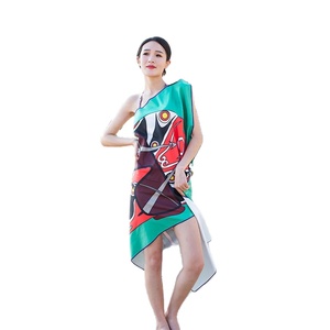 Serviette de plage imprimée par Digital de séchage rapide écologique de Microfiber avec le sac de voyage - Product Image 6