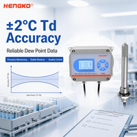 HG808-D -60 à 90 ℃ Td Haute précision ±2 ℃ Transmetteur de point de rosée Td RS485 4-20ma pour batteries au lithium, chambres sèches pour batteries