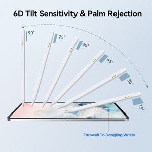 ปากกาสไตลัสอะลูมิเนียม<span class=keywords><strong>แบ</strong></span>บสัมผัสป้องกันการสัมผัสฝ่ามือ พร้อมระบบตรวจจับการเอียง สำหรับ iPad Pro & Air  พร้อมแบตเตอรี่ใน<span class=keywords><strong>ต</strong></span>ัวสำหรับแท็บเล็ต (<span class=keywords><strong>ต</strong></span>ัวอย่างสินค้าฟรี) - Product Image 2