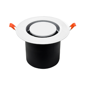 Salida de Aire Redonda Ultrafina Empotrada de ABS con Sistema Snap-in, Rejilla de Ventilación de Aire Fresco Oculta Ajustable con <span class=keywords><strong>Malla</strong></span> - Product Image 2