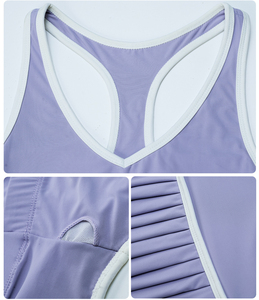Robe de sport de yoga, de fitness et de gymnastique personnalisée jupe de tennis décontractée de grande taille robe de yoga à séchage rapide durable - Product Image 3