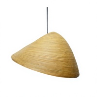Lámpara Colgante de Bambú Dekor Asia, Tamaño Mediano, Diseño Moderno, Simple y Lujoso, Elegancia Natural, Iluminación Sostenible, DIY para Sala de Estar