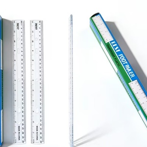 <b>Office</b> Good Quality Straight Ruler 12 Inch Transparent Plastic Ruler <b>Drawing</b> Ruler Measuring Tools for School Stationery - Product Image 3