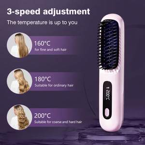 Agente de Dropshipping para Shopify: Plancha de Pelo Inalámbrica Portátil Recargable por USB 2026 con Pantalla LED para Mujer - Product Image 2