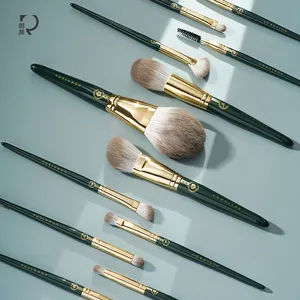 13PCS Rownyeon makeup brushes private label professional Soft Synthetic Vegan Makeup Brush Set With Bag