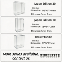 Étui de protection ETB 8+5mm pour vitrine transparente en acrylique écologique, fermeture magnétique, protection UV, empilable, Elite