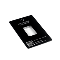 Boîte en plastique personnalisée pour pièces de monnaie en or, avec fenêtre transparente, emballage pour pièces de monnaie en or, pochette pour cartes