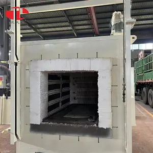 high manganese steel flip trolley type resistance furnace environmentally friendly heat treatment equipment