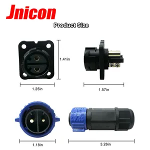 Jnicon 트롤링 모터 플러그 소켓 세트, 50A 용 해양 보트 전원 커넥터