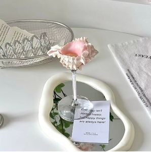 Nicho creativo Vintage pintado a mano para copas de champán y flautas Cute Natural Conch Metal Ice Cream Cups Low Tamps - Product Image 3