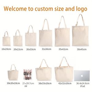Wholesale Custom Shipping Cotton <b>Canvas</b> Tote Bag With Pocket and Zipper Sublimation Women's Tote Bags With Custom Printed Logo - Product Image 4