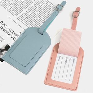 Étiquette de bagage personnalisable en cuir PU vierge, design créatif inspiré des cartes d'embarquement d'avion, pour voyage - Product Image 4
